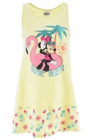 Disney Sommerkleid Mädchen Sommer-Kleid Strand-Kleid Ärmellos gelb 104