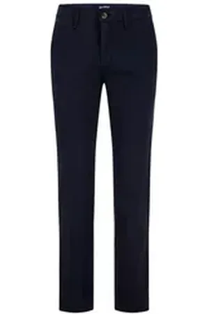 Atelier Gardeur Chinohose Benito Ganzjahres-Baumwollgabardine, elastisch blau 33
