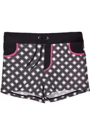 Petit Amour Badeshorts FERDERICO Badehose Jungen Kinderbademode Jungs Schwimmshorts Design made in Hamburg, in kleinen Stückzahlen gefertigt. grau|schwarz 116/122 (5- 6 Jahre)