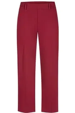 STEHMANN Culotte Fenja2-650, modische 6/8 Culotte Schlupfhose mit Schrägtaschen rot 42