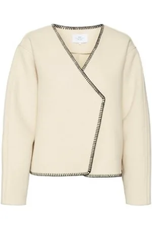 VERO MODA Strickjacke LENNA (1-tlg) Plain/ohne Details beige L