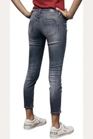 Freeman T Porter Freeman T. Porter 7/8-Jeans Alexa Cropped Super Stretch Denim Pacific Stretch Anteil, Cropped, Skinny Jeans XL