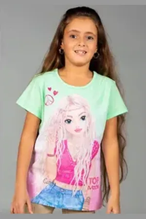 TOPModel Kurzarmshirt Kurzarmshirt grün 140