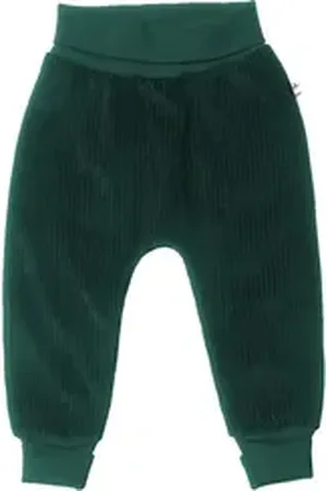 Leela COTTON Sweathose Baby Cordhose breiter Bund grün 74/80