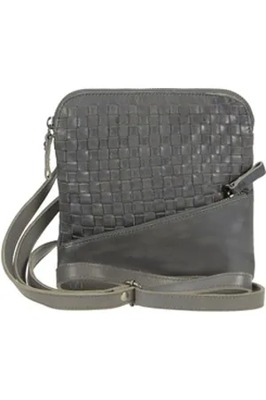Billy The Kid Umhängetasche Nasty Cowboys, Schultertasche, Damentasche, Handtasche, Leder grau