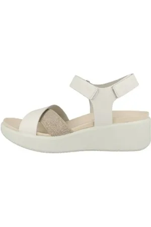 Ecco Flowt Wedge LX Damen Keilsandalette weiß 40 EU