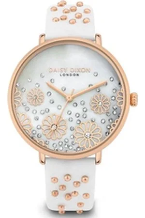 Daisy Dixon Mechanische Uhr London DD111WRG Damenarmbanduhr silberfarben