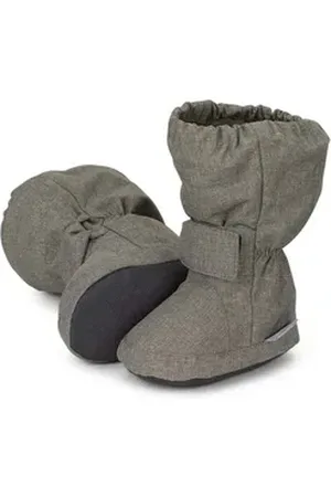 Sterntaler ® Baby-Schuh Outdoorschuh (1-tlg) Bequeme Krabbelschuhe - Babyschuh Mädchen - Flexible Schuhe Baby - Baby Ballerinas rutschfest - Stoffschuhe Winter wasserabweisend uni grün 22 EU