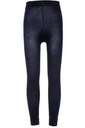 Ewers Strickstrumpfleggings Legging Uni blau 80-86