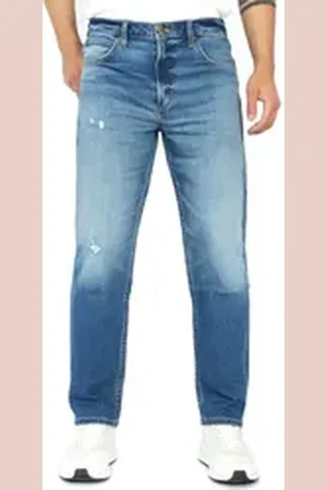 Lee ® Tapered-fit-Jeans bequeme, zulaufende Beinform - Oscar Wicked Summer - Länge:32 blau 34
