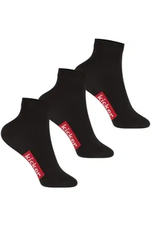 Kickers Füßlinge Kinder kurze Sport Fan Socken für Jungen und Mädchen schwarz 31-34