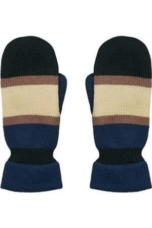 Beck Söndergaard Fäustlinge Norwich Emerald Winterhandschuhe Damen - Mittens in Blau/Creme/Schwarz blau L/XL