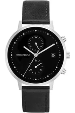Watchpeople Multifunktionsuhr Cosmo WP 048-01, flach, Datumsanzeige, Dual-Time, easy release Band