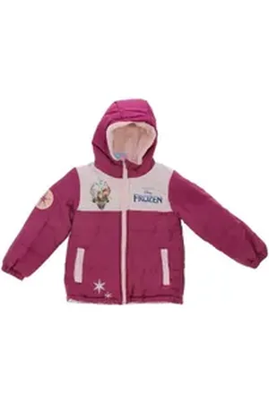 Disney Frozen Winterjacke Kuschelige Kinder Winterjacke aus Polyester Perfekt für kalte Tage rosa 98 cm