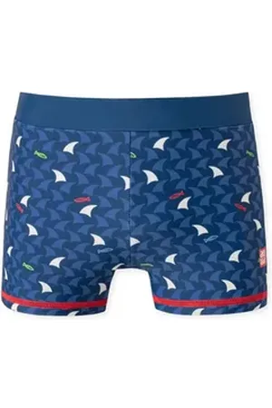 Schiesser Badehose für Jungs Fische Gr. 116 blau