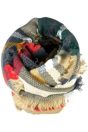 cosey Loop Bunter Schal (Loop-Schal), XL Größe in verschiedenen Farben orange