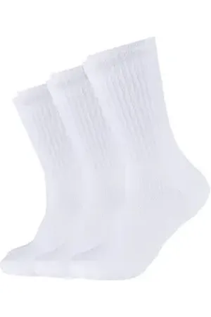 QS by s.Oliver Socken Unisex-Sportsocken 3 Paar Uni weiß 35 - 38