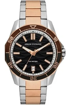 Giorgio Armani ARMANI EXCHANGE Quarzuhr AX1962, Armbanduhr, Herrenuhr, bis 10 bar wasserdicht, Edelstahlarmband silberfarben