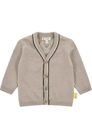Steiff Strickjacke Strickjacke Winter Spirit grau 74