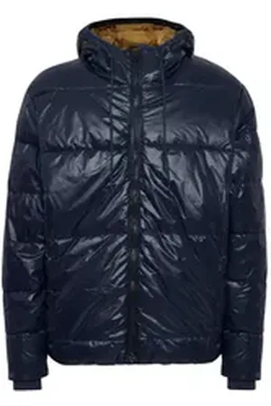 Blend Winterjacke Warm Wattierte Winter Jacke Glänzender Basic Puffer Blouson - Outerwear blau|schwarz XL