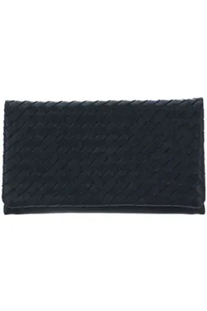 Abro+ Clutch Leather Piuma Weaving blau