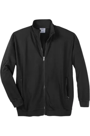 Ahorn Sweatjacke Übergröße Stehkragen Sweatjacke schwarz Ahorn schwarz 8XL