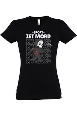 Youth Designz Print-Shirt Sport ist Mord Damen T-Shirt mit modischem Print schwarz XS