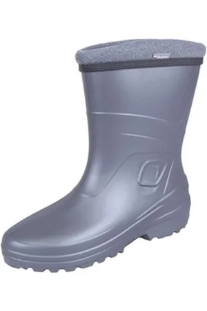 Demar Sarcia.eu Graue gefütterte Damen-Gummistiefel LUCY 36 EU Gummistiefel grau