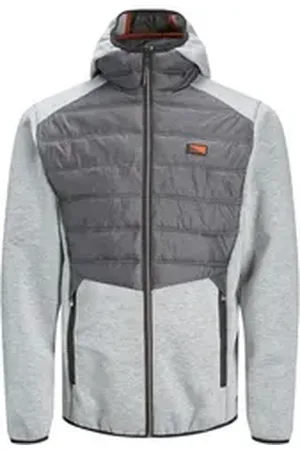 JACK & JONES Outdoorjacke Herren Jacke Outdoor Leicht winter Herbst JCOTOBY HYBRID JACKET grau S