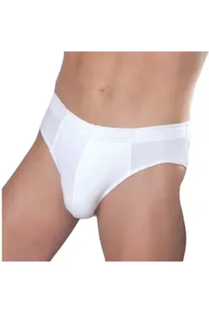 Hermko Slip 3300 Herren Slip aus 100% Bio-Baumwolle, Sportslip ohne Eingriff weiß D 6 = EU L