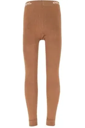 Ewers Strickstrumpfleggings Legging GOTS Rippe braun 80-86