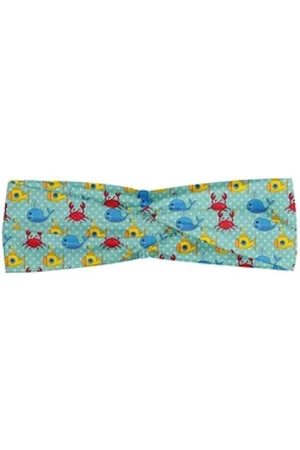 Abakuhaus Stirnband Elastisch und Angenehme alltags accessories Gelbes U-Boot Wale Crabs blau