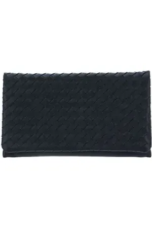 Abro+ Clutch Leather Piuma Weaving blau
