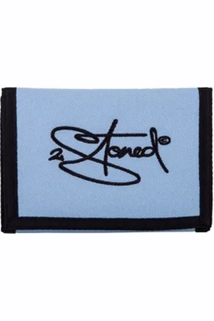2Stoned Geldbörse Wallet Classic mit Klettverschluß für Erwachsene und Kinder blau