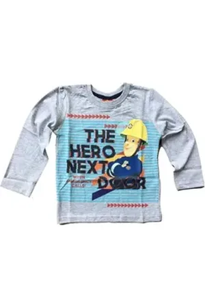 Feuerwehrmann SAM Langarmshirt hellgrau 122