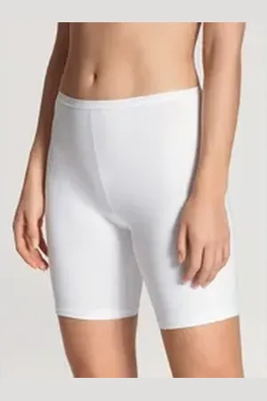 Calida Lange Unterhose Iconics mit natürlichem Glanz und glattem Griff weiß L (48/50)