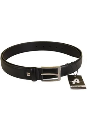 ABRAXAS Ledergürtel schwarz 140cm