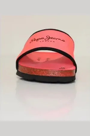 Pepe Jeans London Slipper Damen OBAN Soft, neon pink, 36 EU Slipper (Packung) rot