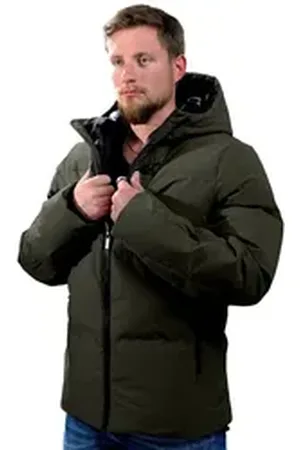 Poolman Winterjacke Jacke mit Kapuze P2304.759 mit Kapuze grün XL