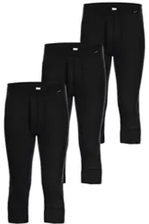 Ammann Lange Unterhose 3er Pack Hose 3/4 Lang mit Eingriff Day Classic / (Packung, 3-St) mit eingriff grau 7