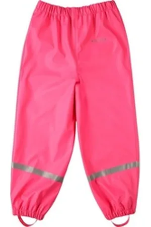 BMS Regen- und Matschhose Regenbundhose für Kinder 100% wasserdicht nachhaltig ideal für den Waldkindergarten rosa