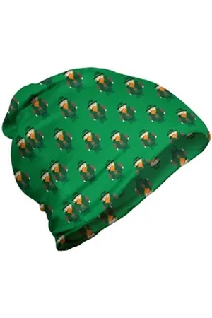 Abakuhaus Beanie Wandern im Freien Elf Chunky Irish Mann mit einem Rohr grün