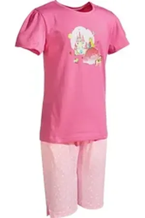 Erwin Müller Pyjama Kinder-Shorty Single-Jersey Punkte rosa 122/128