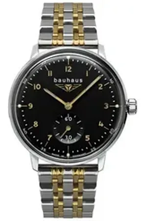Bauhaus Quarzuhr 2037M-2, Armbanduhr, Damenuhr, Leuchtzeiger, Edelstahlarmband, Made in Germany silberfarben