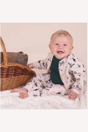 Bamar Nicol Sweatjacke Baby Kind Sweatjacke - Wald, Freizeitjacke, Bomberjacke, (1-tlg) Mit elastischen Kragen, Bomberjacken Style, Made in EU beige 92