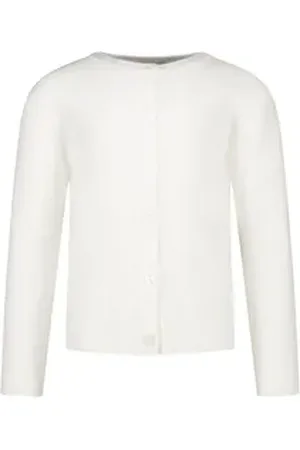 Salt & Pepper Strickjacke mit großen Knöpfen weiß 116