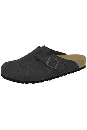 Birkenstock Boston Wollfilz schmal Unisex Erwachsene Clog grau 36 EU