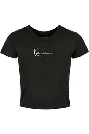 Karl Kani T-Shirt Damen KKWQ22002BLK SMALL SIGNATURE SHORT TEE BLK (1-tlg) schwarz XL