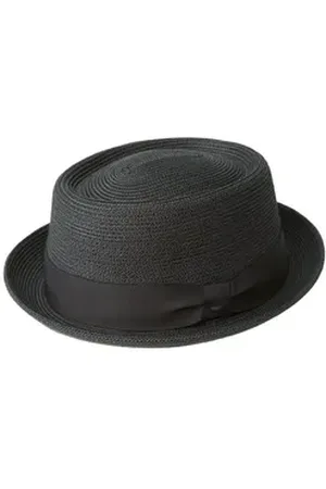 Bailey 44 Strohhut Waits Pork Pie Trilby schwarz M