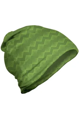 Abakuhaus Beanie Wandern im Freien Abstrakt Monotone Big Kleine Kreise grün